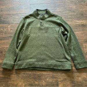 Eddie Bauer Mens Heavyweight Radiator Fleece Quarter Snap Pullover
